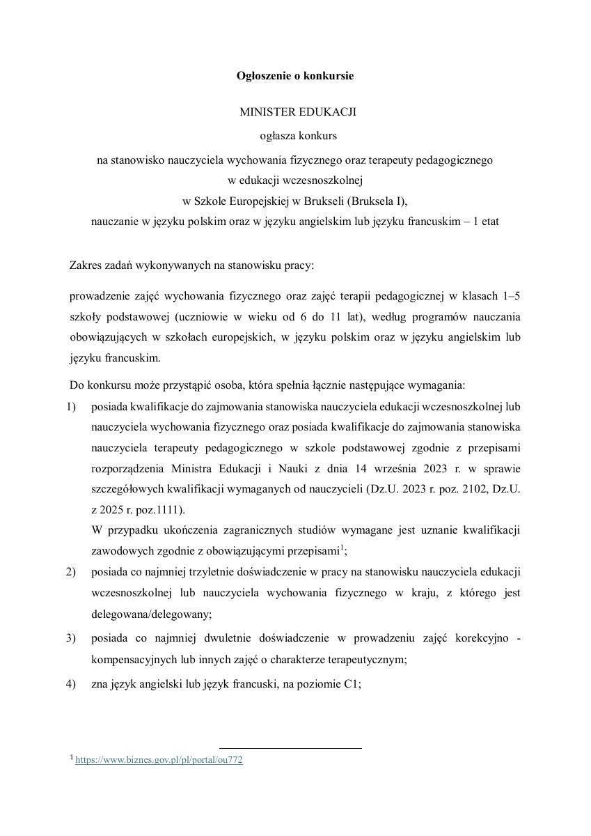 Miniatura dokumentu: bip_2079Konkurs-nauczyciel_wych_fizycznego_oraz_terapeuta_pedagogiczny_w_edukacji_wczesnoszkolnej_w_Szkole_Europejskiej_w_Brukseli.pdf_