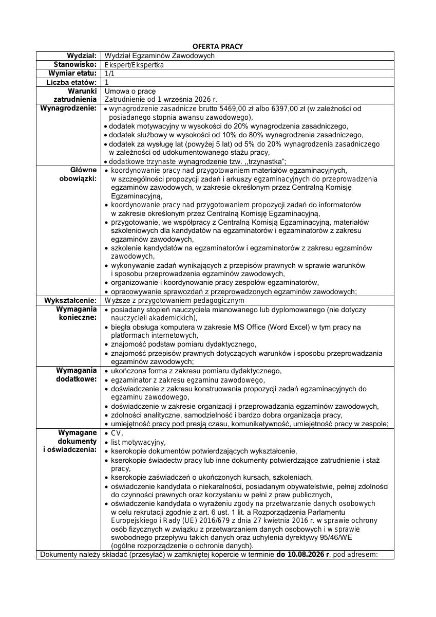 Miniatura dokumentu: bip_2110OFERTA-PRACY-Wydzial-Egzaminow-Zawodowych-Ekspert_Ekspertka2.pdf_