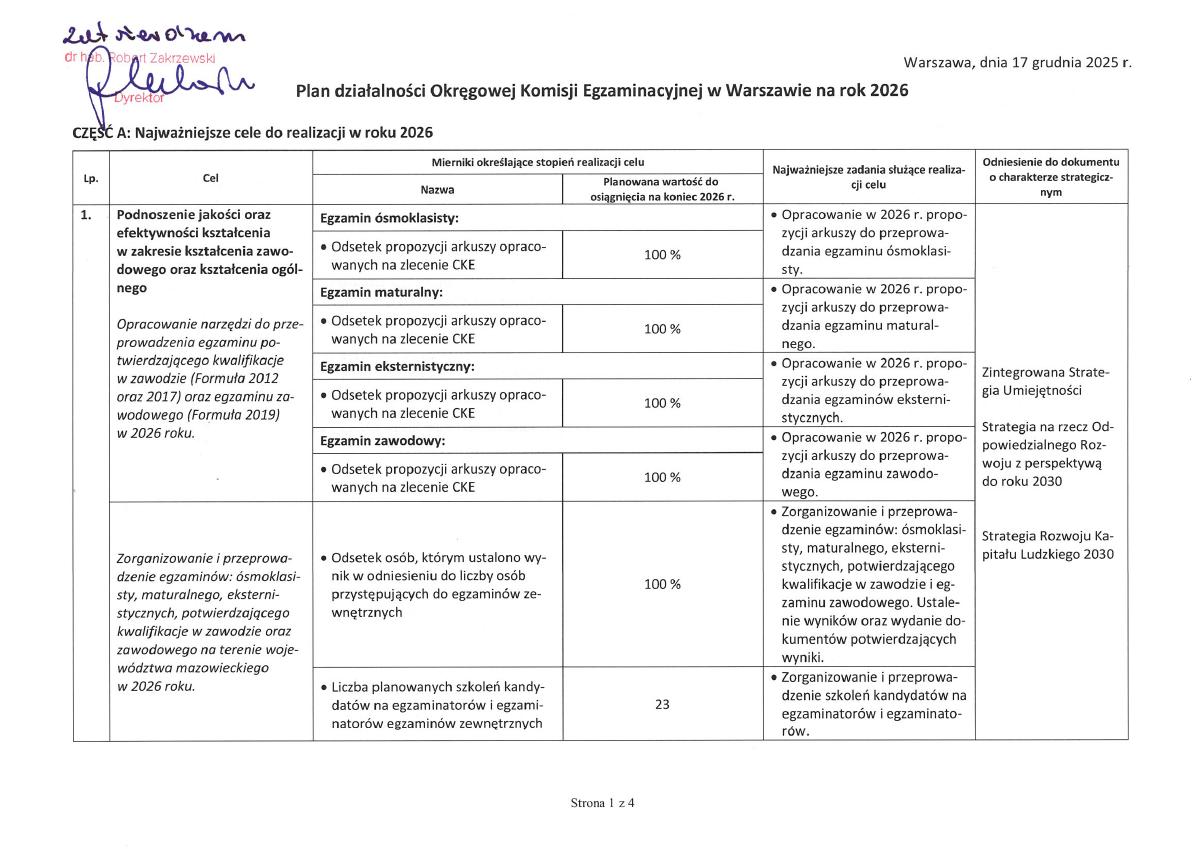 Miniatura dokumentu: Plan_dzialalnosci_OKE_Warszawa_2026